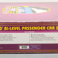 MTH 20-6558 O Chicago & North Western Bi-Level Passenger Car Set (Set of 4) LN/Box