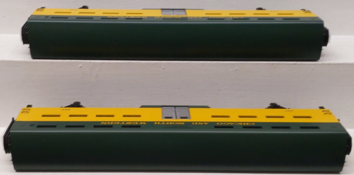 MTH 20-6558 O Chicago & North Western Bi-Level Passenger Car Set EX/Box