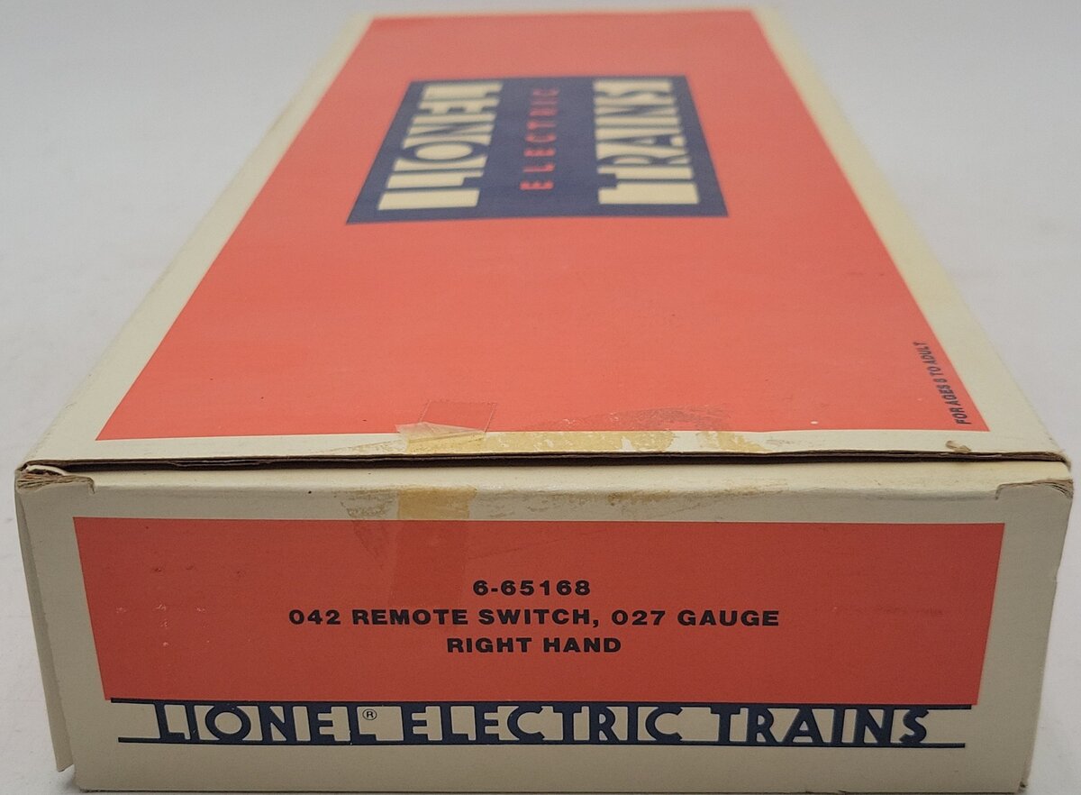 Lionel 6-65168 O27 42" Right Hand Remote Control Switch Turnout LN/Box