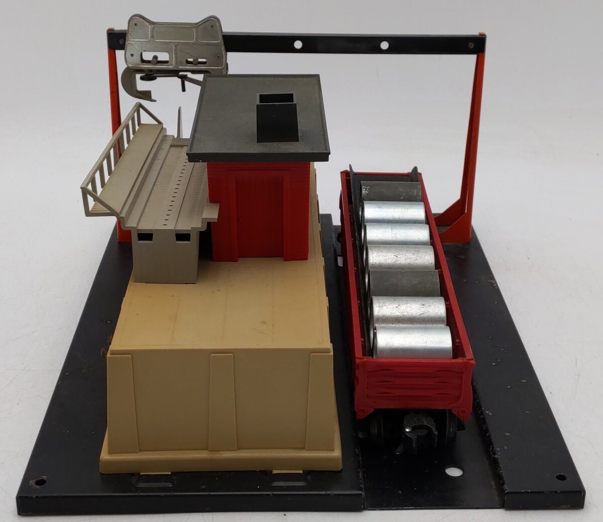Lionel 342 Vintage O Motorized Operating Culvert Loader with Car VG