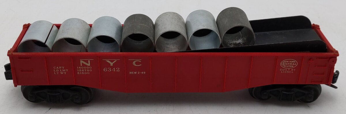 Lionel 342 Vintage O Motorized Operating Culvert Loader with Car VG