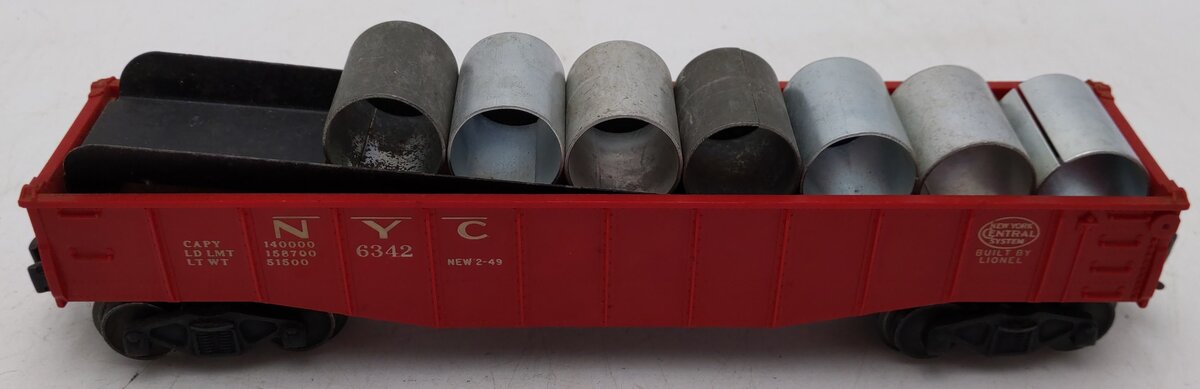 Lionel 342 Vintage O Motorized Operating Culvert Loader with Car VG