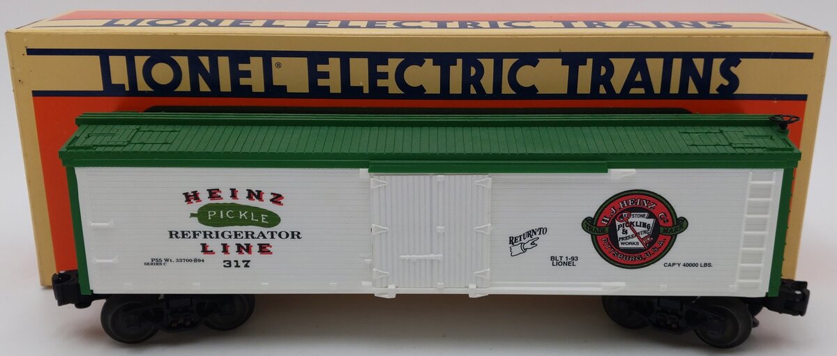 Lionel 6-16807 O Gauge H.J. Heinz Billboard Refrigerator Car #317 LN/Box