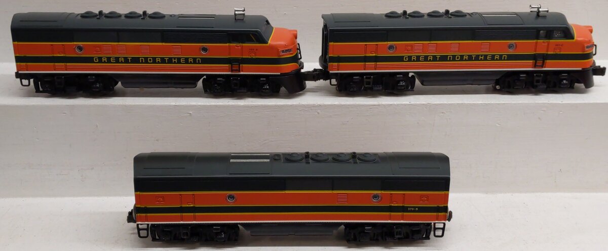 Lionel 6-11724 O Gauge Great Northern F3 ABA Diesel Locomotive Set (Set of 3) EX/Box
