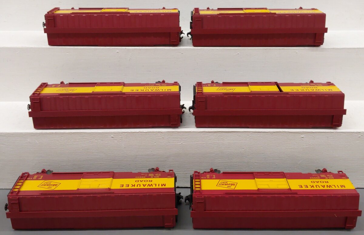 MTH 20-90101 O Milwaukee Road Premier Box Car Set (Set of 6) EX/Box