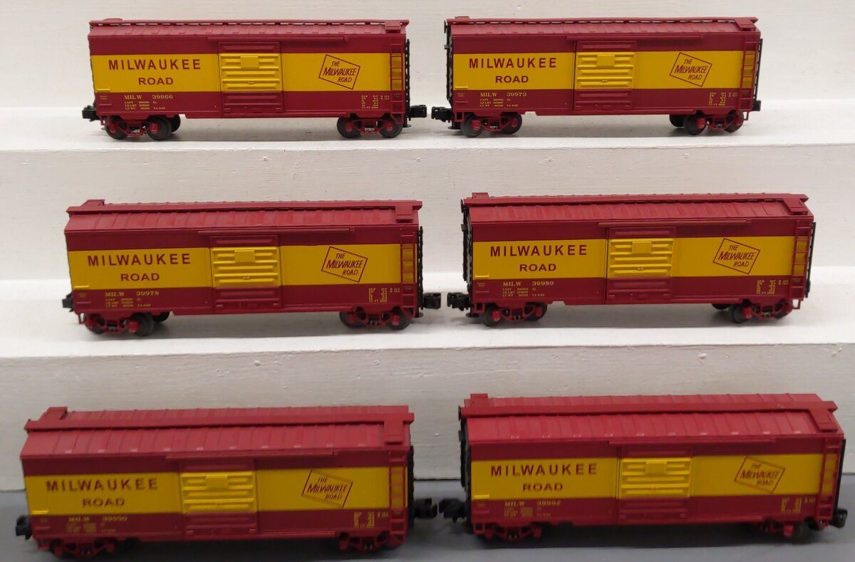 MTH 20-90101 O Milwaukee Road Premier Box Car Set (Set of 6) EX/Box