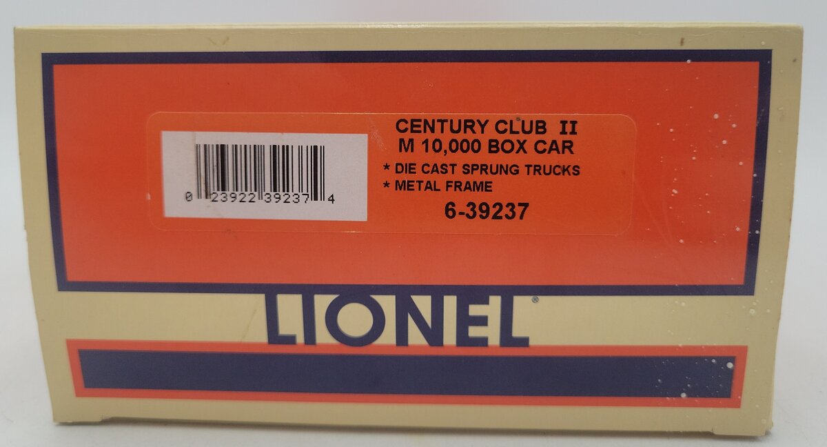 Lionel 6-39237 O Gauge Union Pacific Century Club M-10000 Boxcar LN/Box