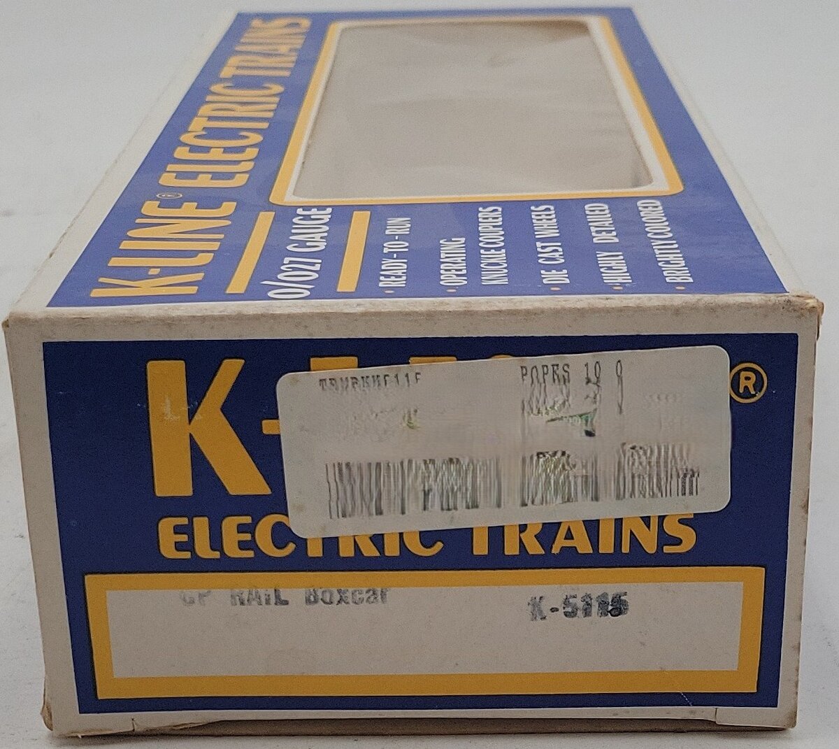 K-Line K-5115 O Gauge Canadian Pacific Rail Red Boxcar #5115 EX/Box