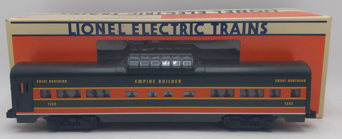 Lionel 6-19119 O Gauge Great Northern Vista Dome Car #1322 VG/Box