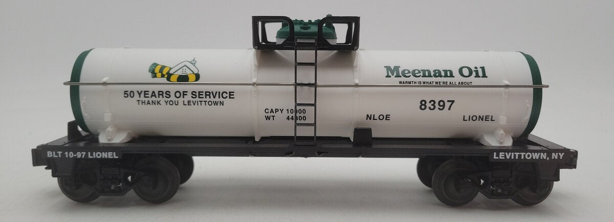 Lionel 6-52122 O Gauge NLOE Meenan Oil Single Dome Tank Car #8397 EX/Box