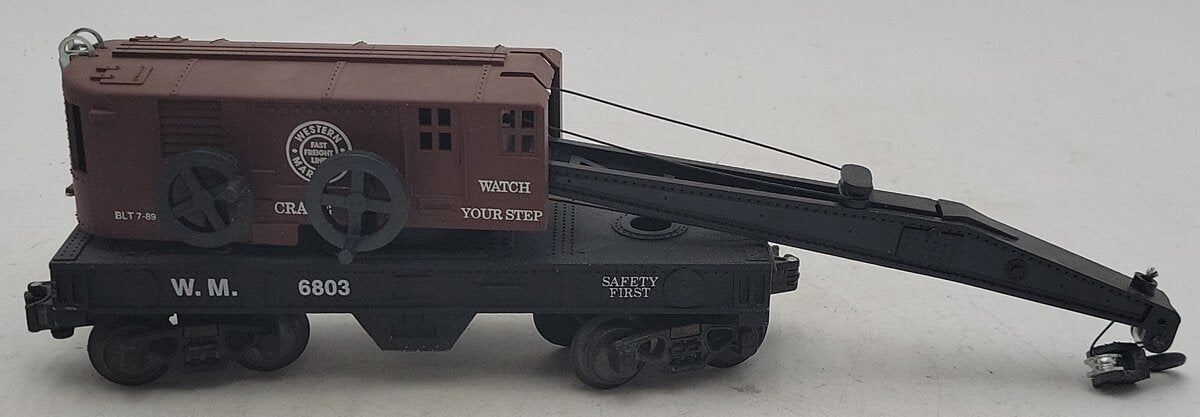 K-Line K6803 O Gauge Western Maryland Crane Car VG/Box