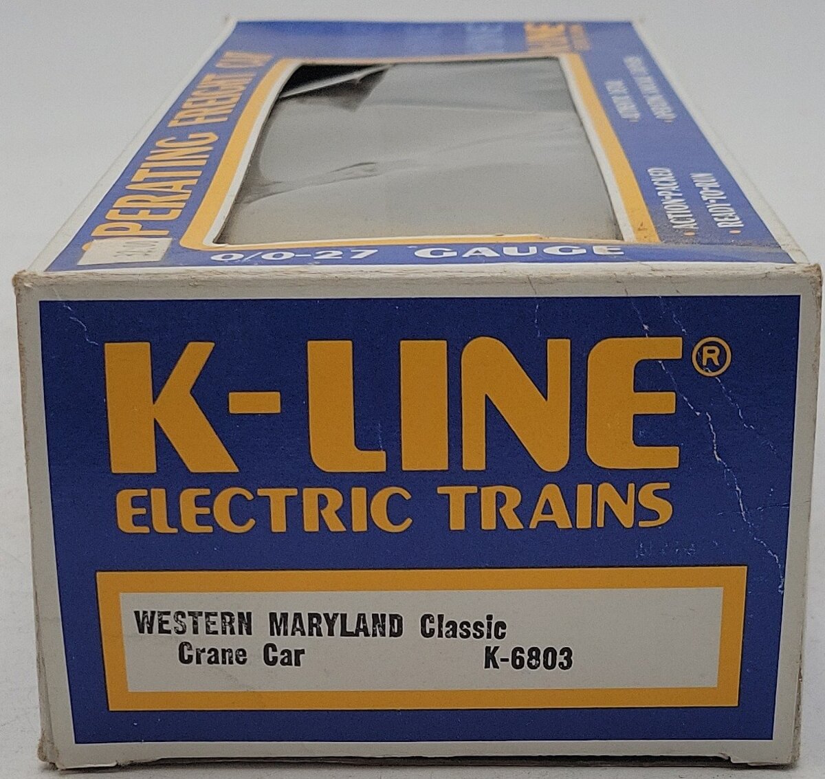 K-Line K6803 O Gauge Western Maryland Crane Car VG/Box