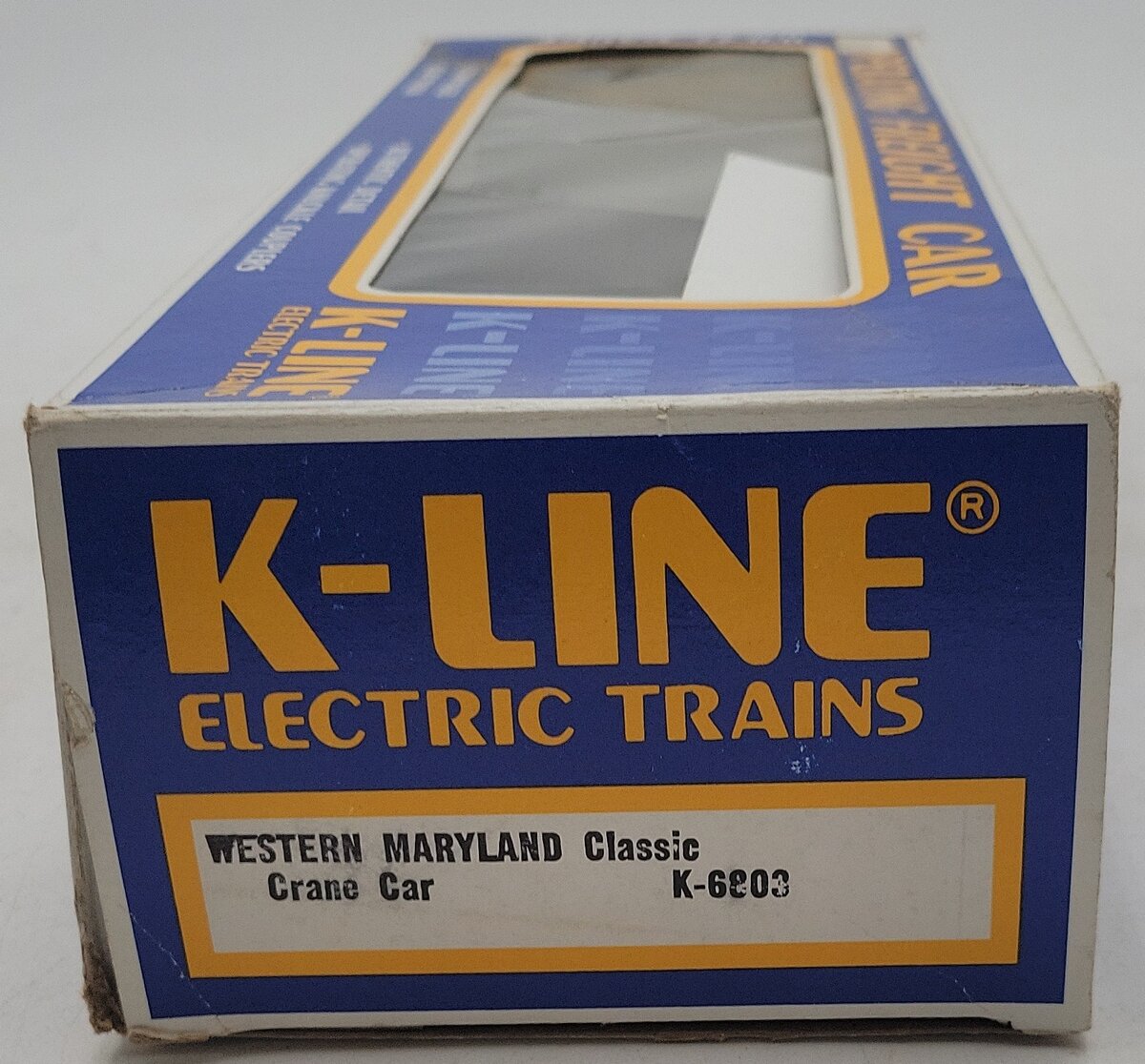 K-Line K6803 O Gauge Western Maryland Crane Car VG/Box