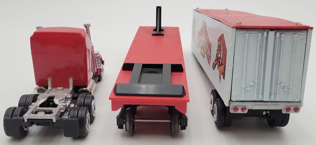 K-Line K81024 O RB&BB Tractor Trailer Flatcar Set VG/Box