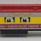K-Line K83-0095 O Ringling Brothers 18" Heavyweight Pie Car #95 VG/Box