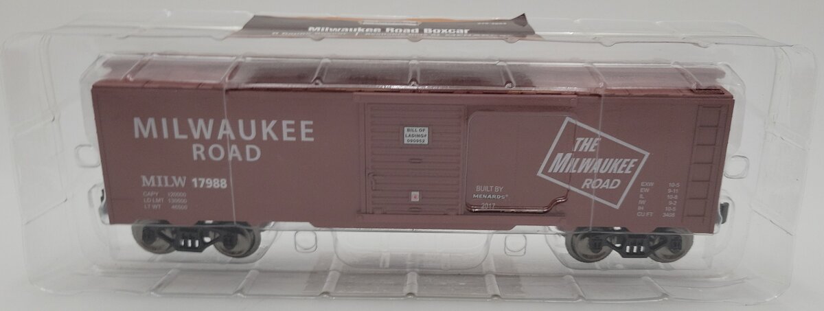 Menards 279-2654 O Scale Milwaukee Road Boxcar MT/Box