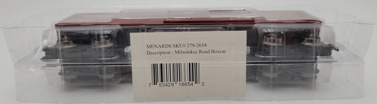 Menards 279-2654 O Scale Milwaukee Road Boxcar MT/Box