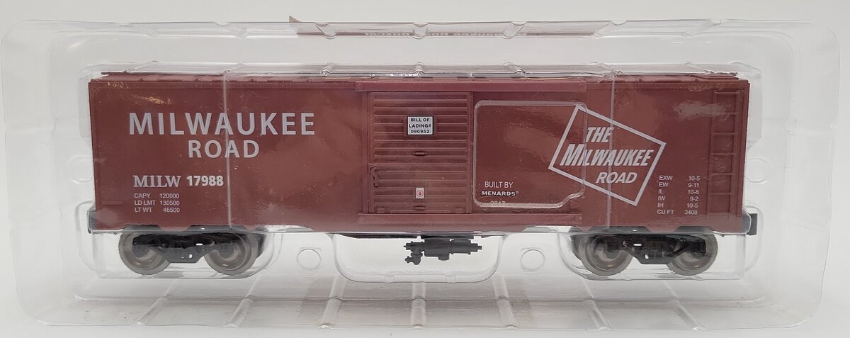 Menards 279-2654 O Scale Milwaukee Road Boxcar MT/Box