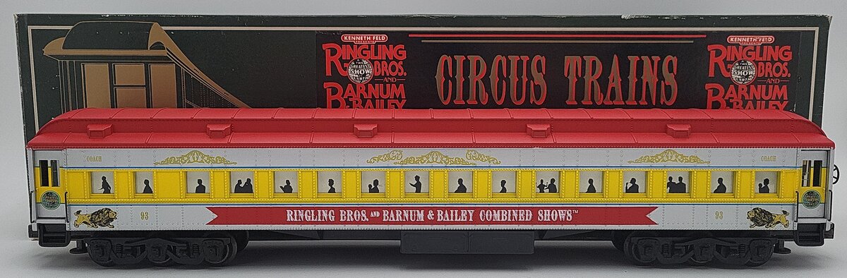 K-Line K83-0093 O Gauge Ringling Bros 18" Heavyweight Coach Car #93 EX/Box