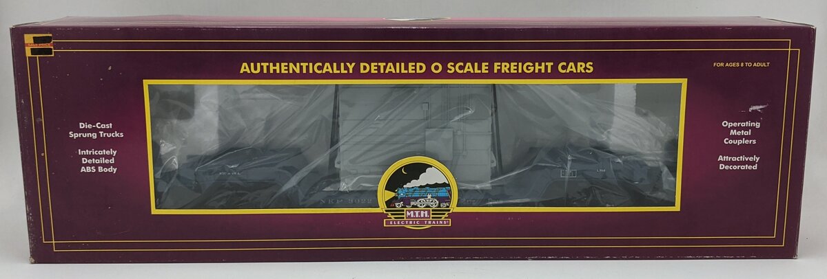 MTH 20-98109 O Gauge Nickel Plate Road Depressed Flatcar w/ Transformer #3022 NIB