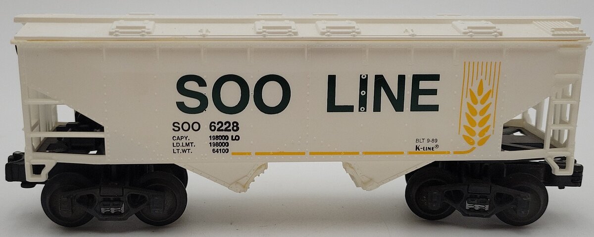 K-Line K-6228 O Gauge Soo Line Covered Hopper EX/Box