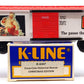 K-Line K-6447 O Gauge Merry Christmas Coca-Cola Boxcar LN/Box
