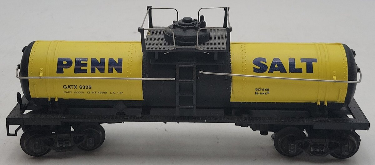 K-Line K6325 O Penn Salt Classic Single Dome Tank Car EX/Box