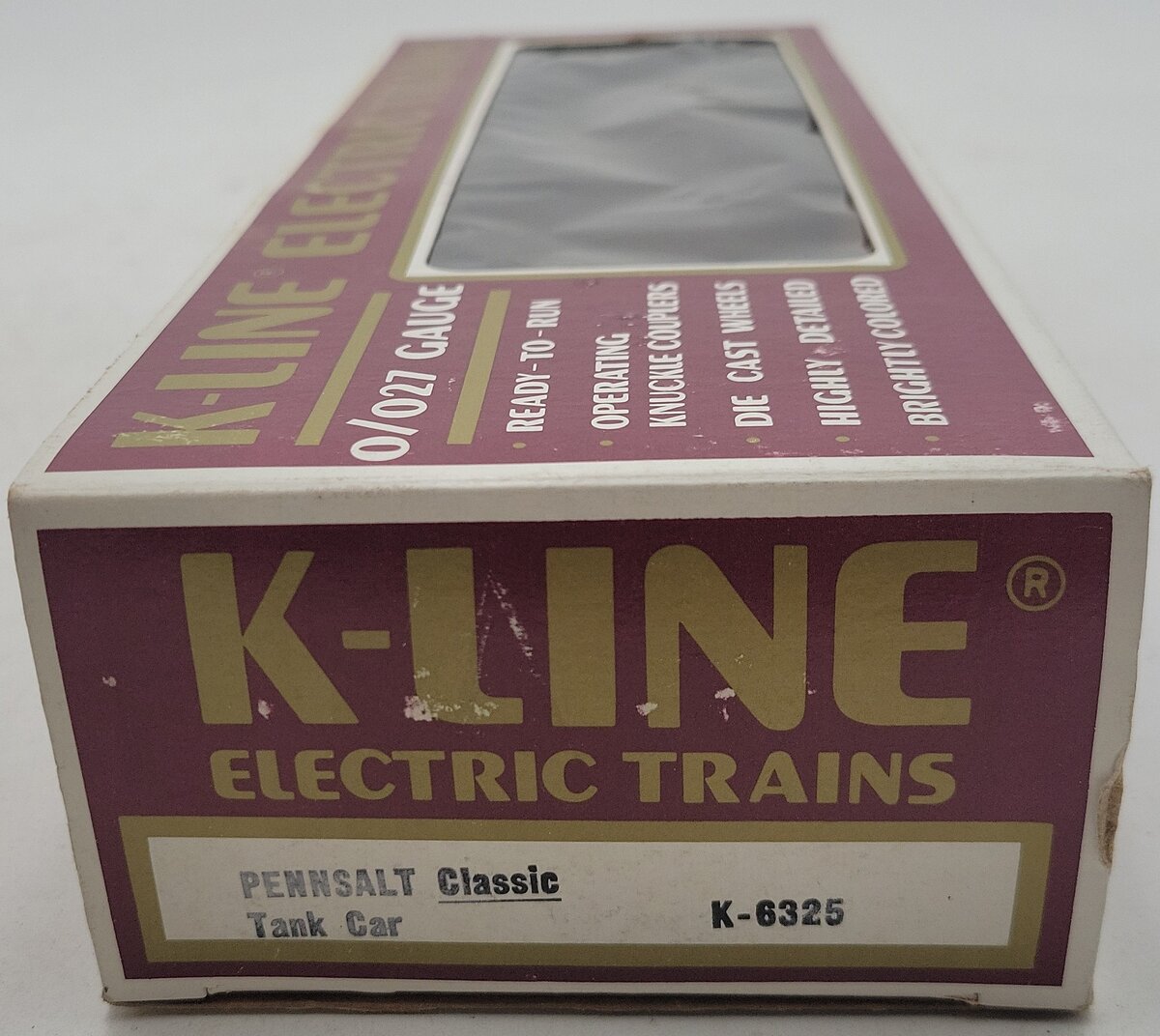 K-Line K6325 O Penn Salt Classic Single Dome Tank Car EX/Box