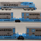 Lionel 6-21950 O Gauge Maersk SD-70 Diesel Maxi-Stack Set EX/Box