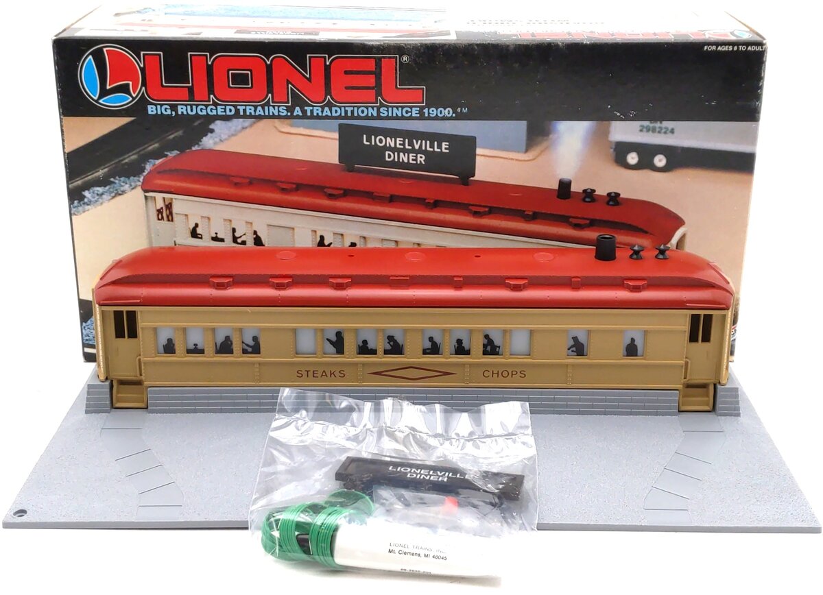Lionel 6-12722 O Gauge Illuminated Roadside Diner w/Smoke Stack NIB