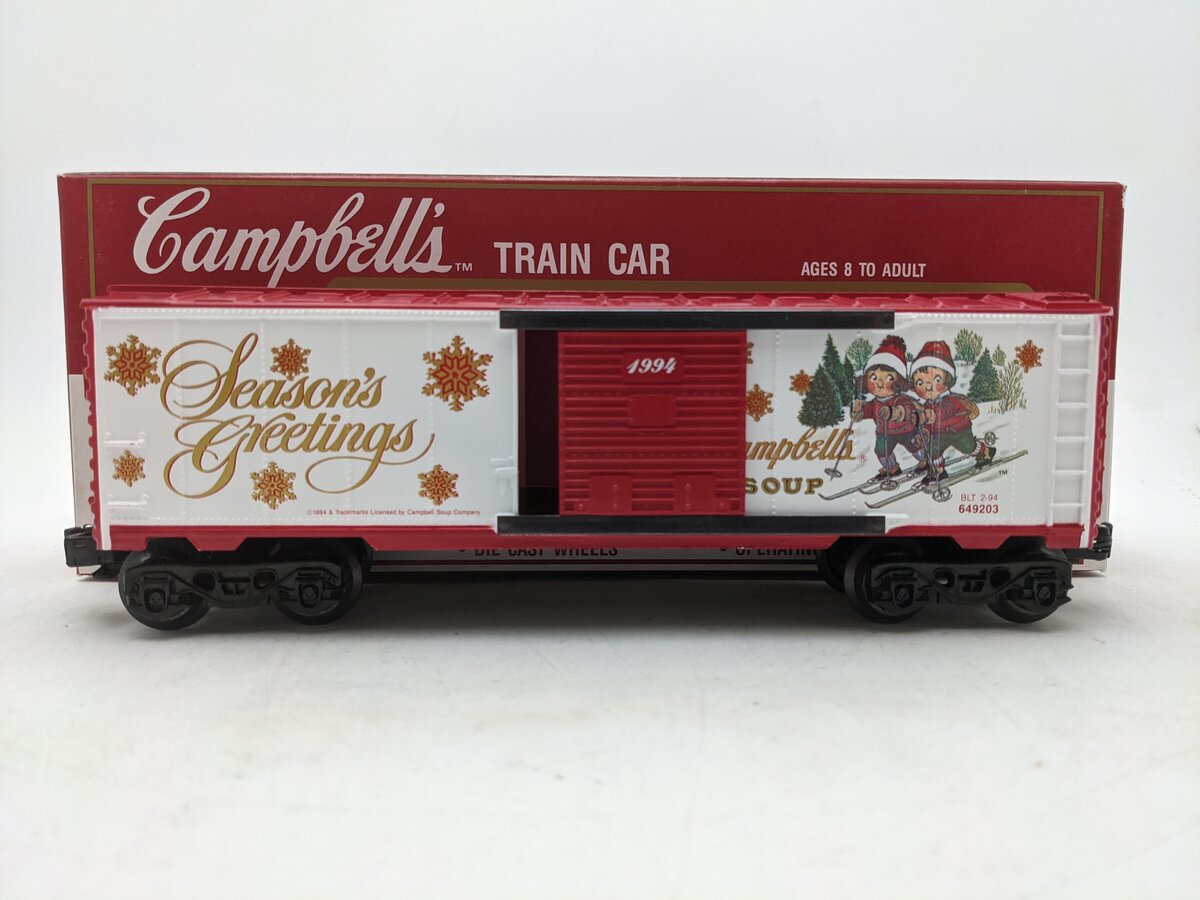 K-Line K649203 O Campbell's 1994 Christmas Boxcar EX/Box