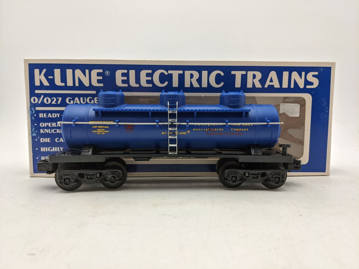 K-Line K5412 O Gauge Pennsylvania Salt Co. Triple Dome Tank Car EX/Box