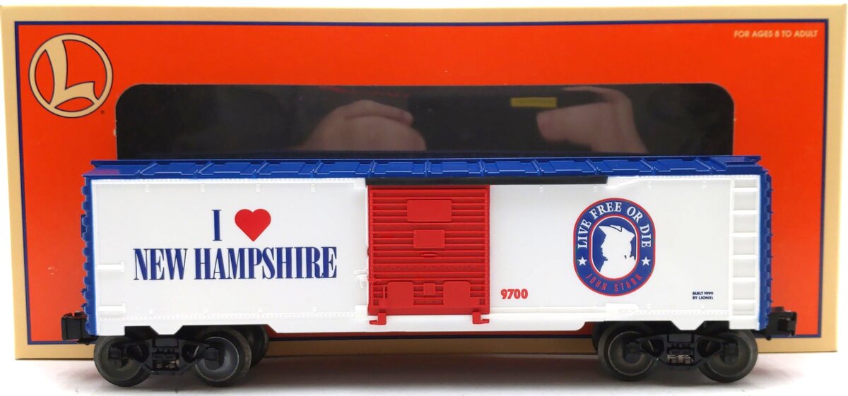 Lionel 6-19970 O Gauge I Love New Hampshire Boxcar #9700 LN/Box