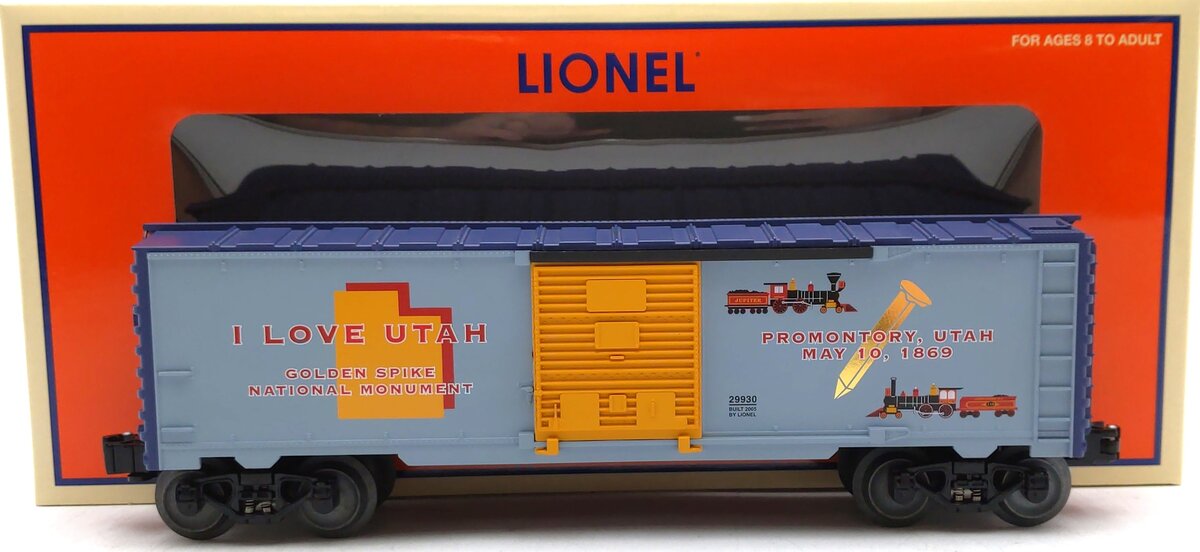 Lionel 6-29930 O I Love Utah Boxcar LN/Box