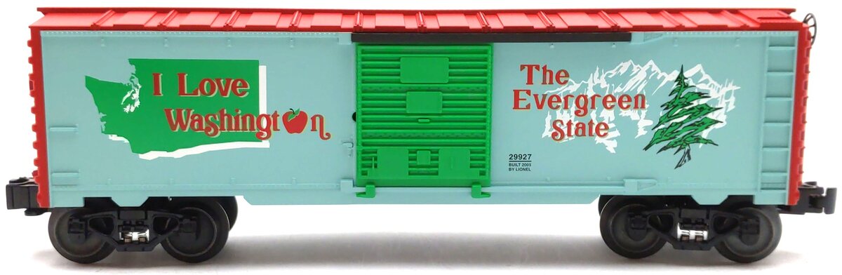 Lionel 6-29927 O Gauge I Love Washington Boxcar LN/Box
