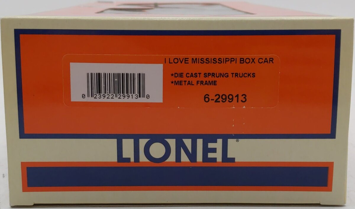Lionel 6-29913 O Gauge I Love Mississippi Boxcar LN/Box