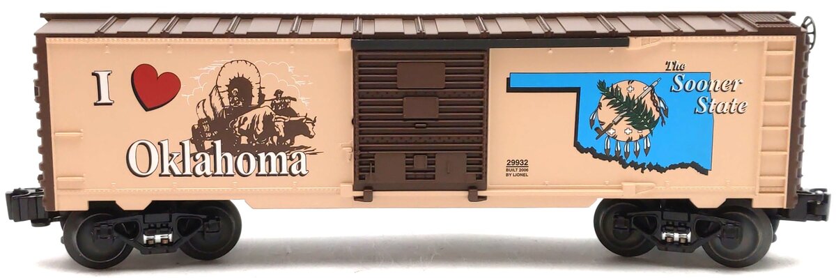 Lionel 6-29932 O Gauge "I Love Oklahoma" Boxcar LN/Box