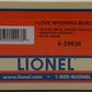 Lionel 6-29936 O Gauge I Love Wyoming Boxcar NIB