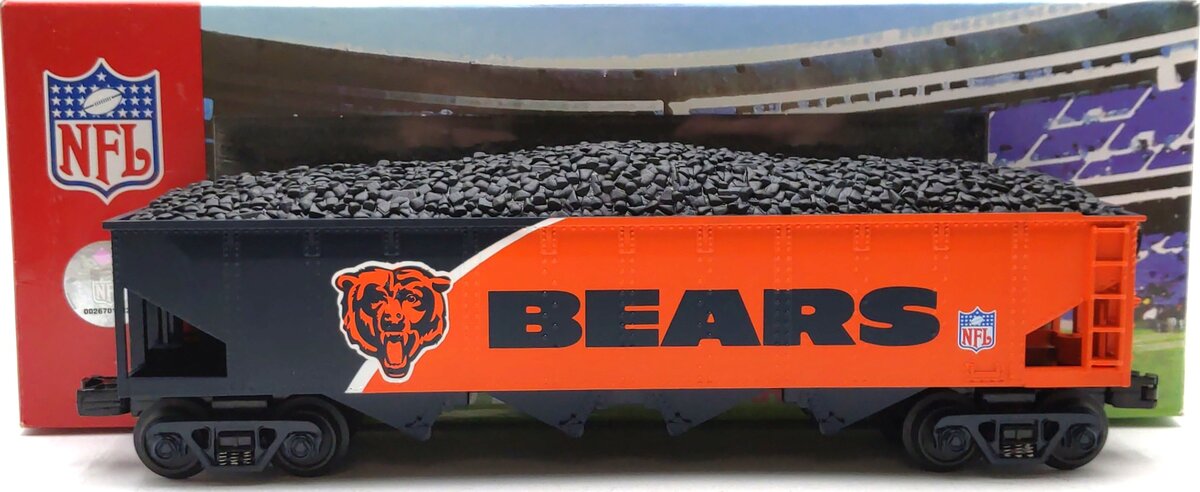 MTH 30-75219 Chicago Bears 4-Bay Hopper Car LN/Box