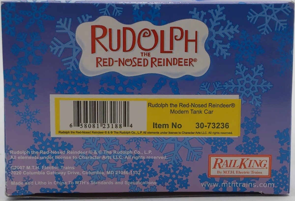 MTH 30-73236 Rudolph Modern Tank Car LN/Box