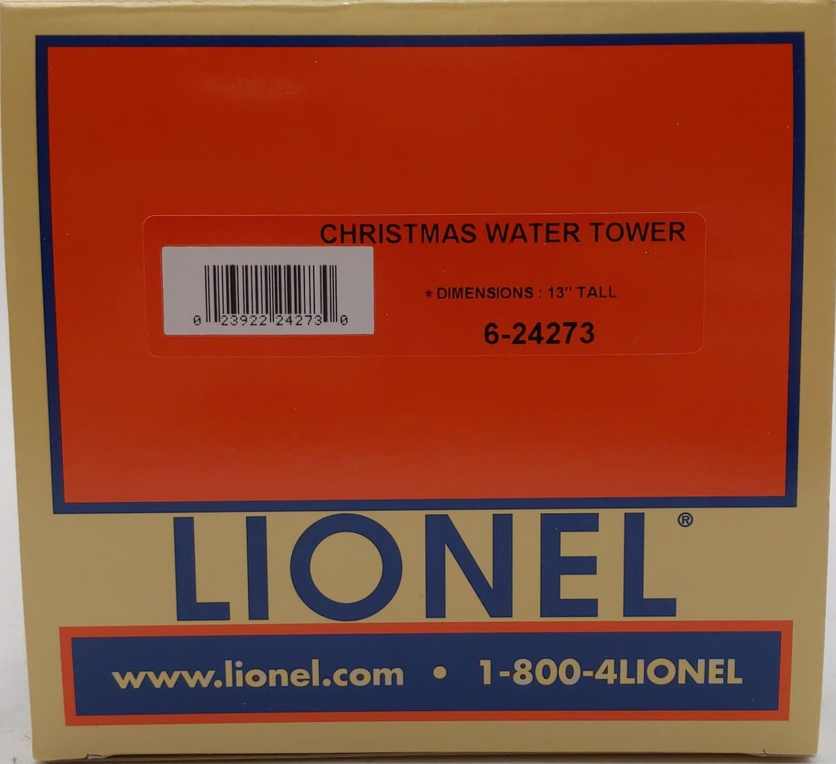 Lionel 6-24273 Christmas Water Tower LN/Box