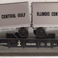 Lionel 6-9285 O Gauge Illinois Central Gulf Flatcar w/Vans EX