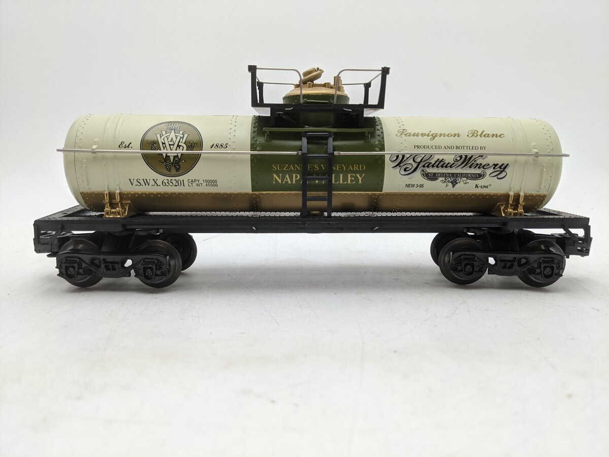 K-Line K635201 O Gauge Sattui Sauvignon Blanc Single Dome Tank EX/Box
