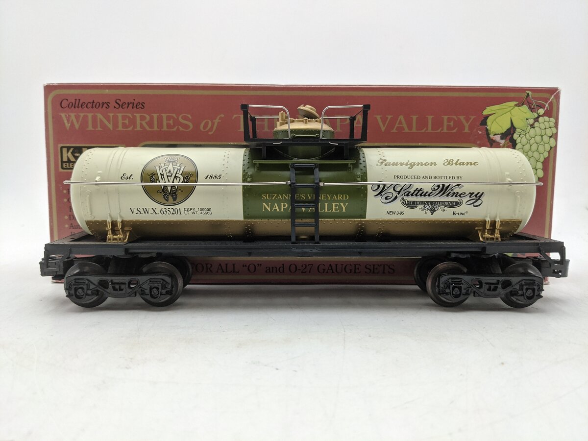 K-Line K635201 O Gauge Sattui Sauvignon Blanc Single Dome Tank EX/Box