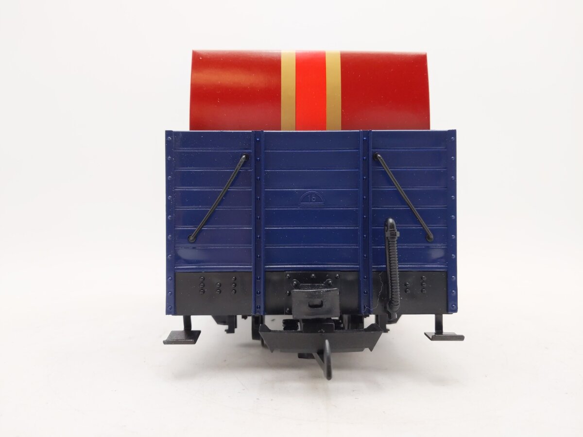 LGB 42210 G Scale The Christmas Train Blue Gondola w/Red Gift Box Load EX/Box