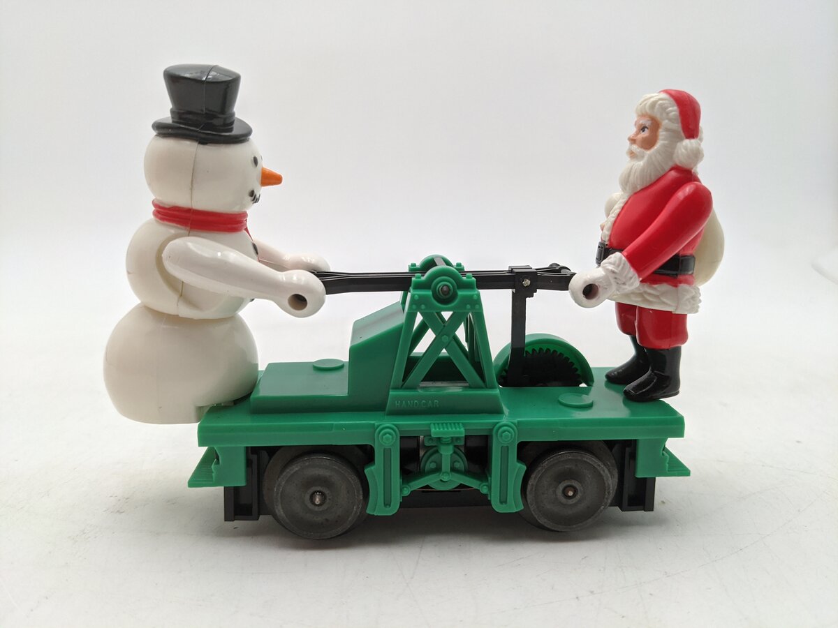 Lionel 6-18422 O Gauge Christmas Santa & Snowman Handcar EX/Box