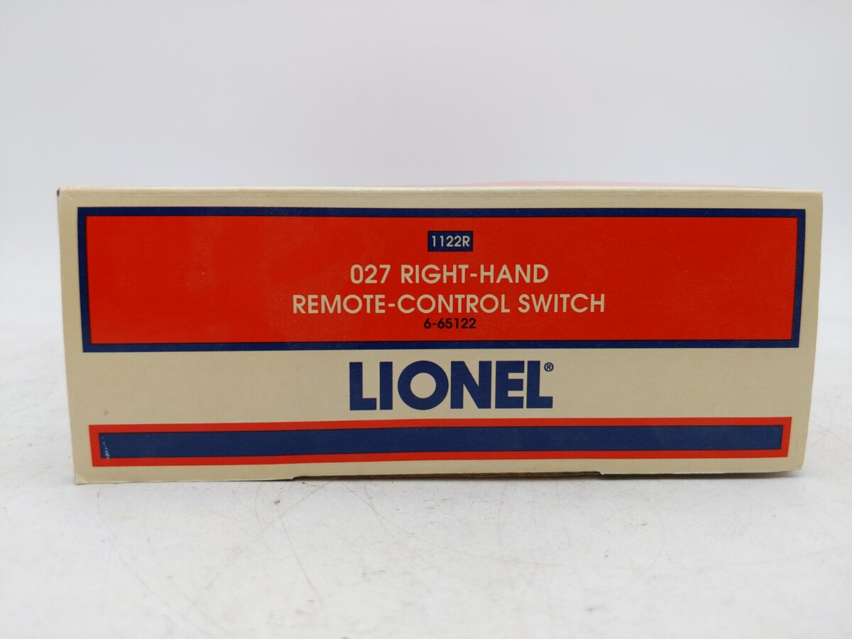 Lionel 6-65122 O 27" Right Hand Remote Control Switch Turnout EX/Box