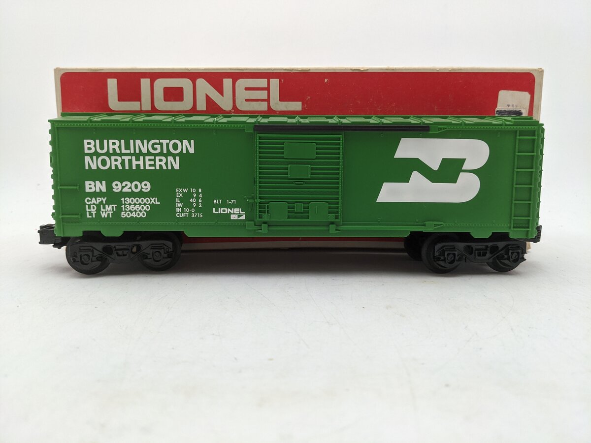 Lionel 6-9209 O Gauge Burlington Northern Boxcar VG/Box