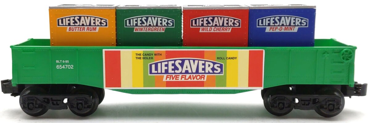K-Line K654702 O Gauge Nabisco Lifesavers Gondola LN/Box
