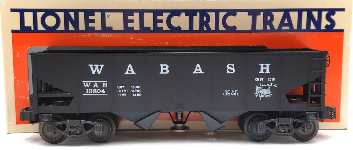 Lionel 6-19804 O Gauge Wabash Operating Hopper Car LN/Box